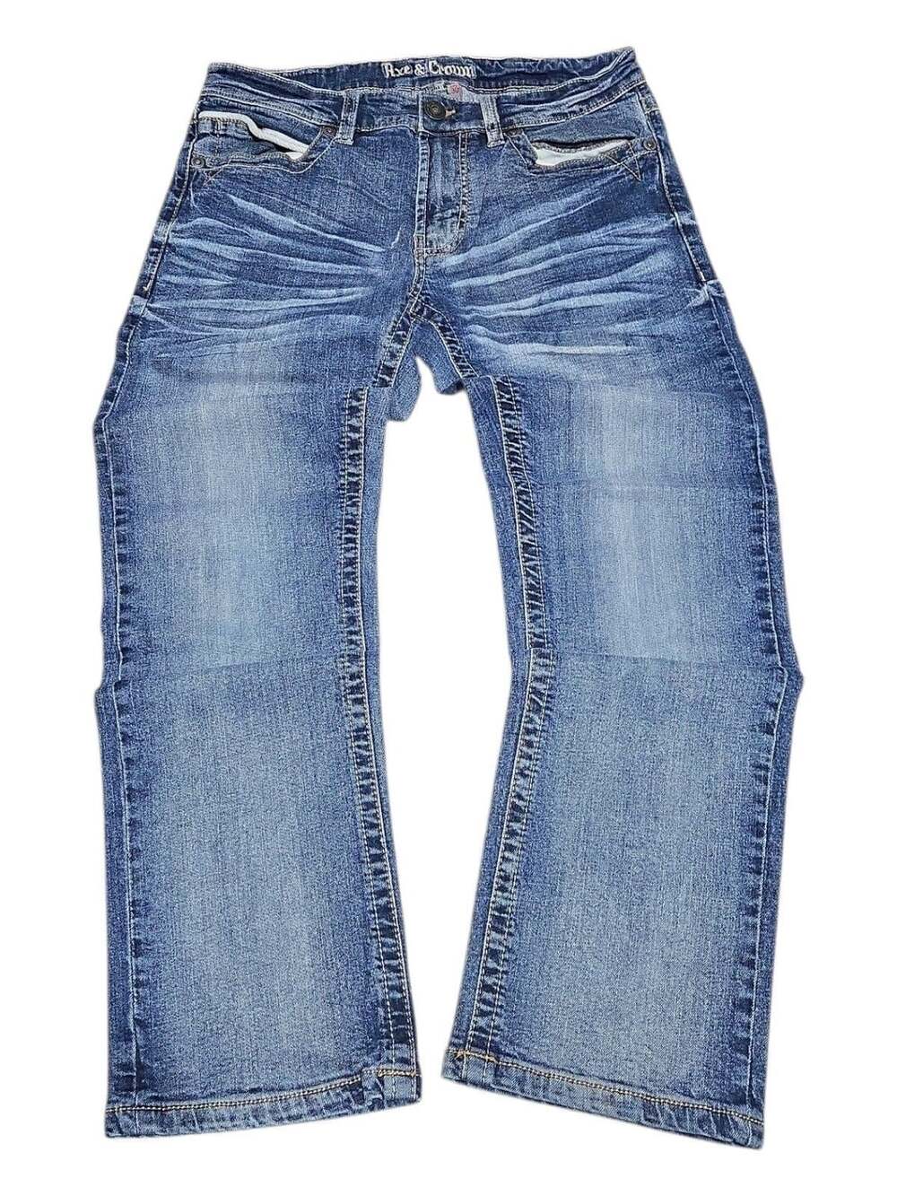 Axe & Crown Slim Straight Bootcut Jeans Size 30x30 Blue Denim